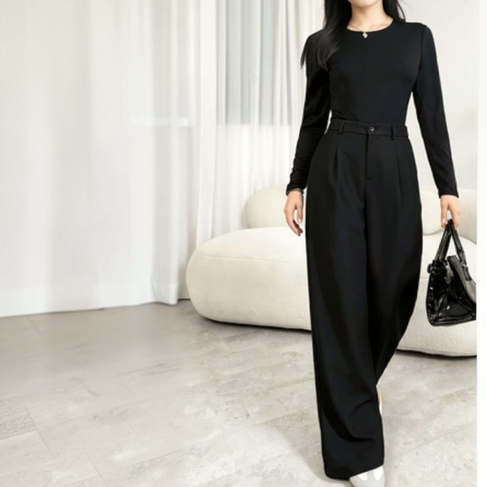 Women Wide Leg Suit Pants High - Tailored Trouser Wide recension och pris