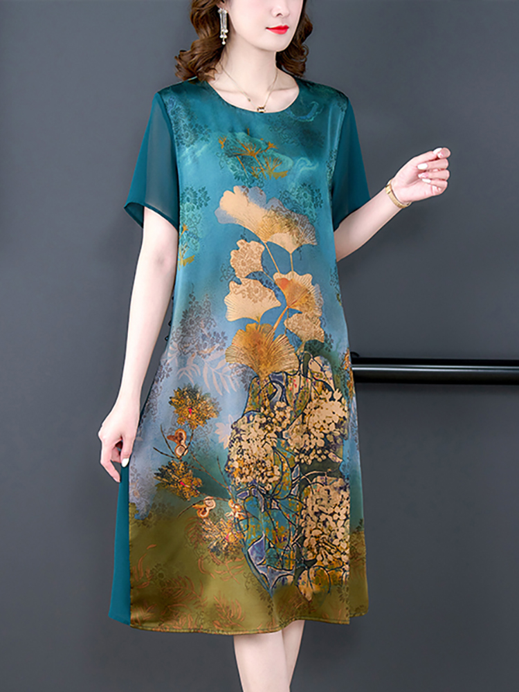 2024 Red Silk Floral Luxury We - Women'S Red Formal Wear recension och pris