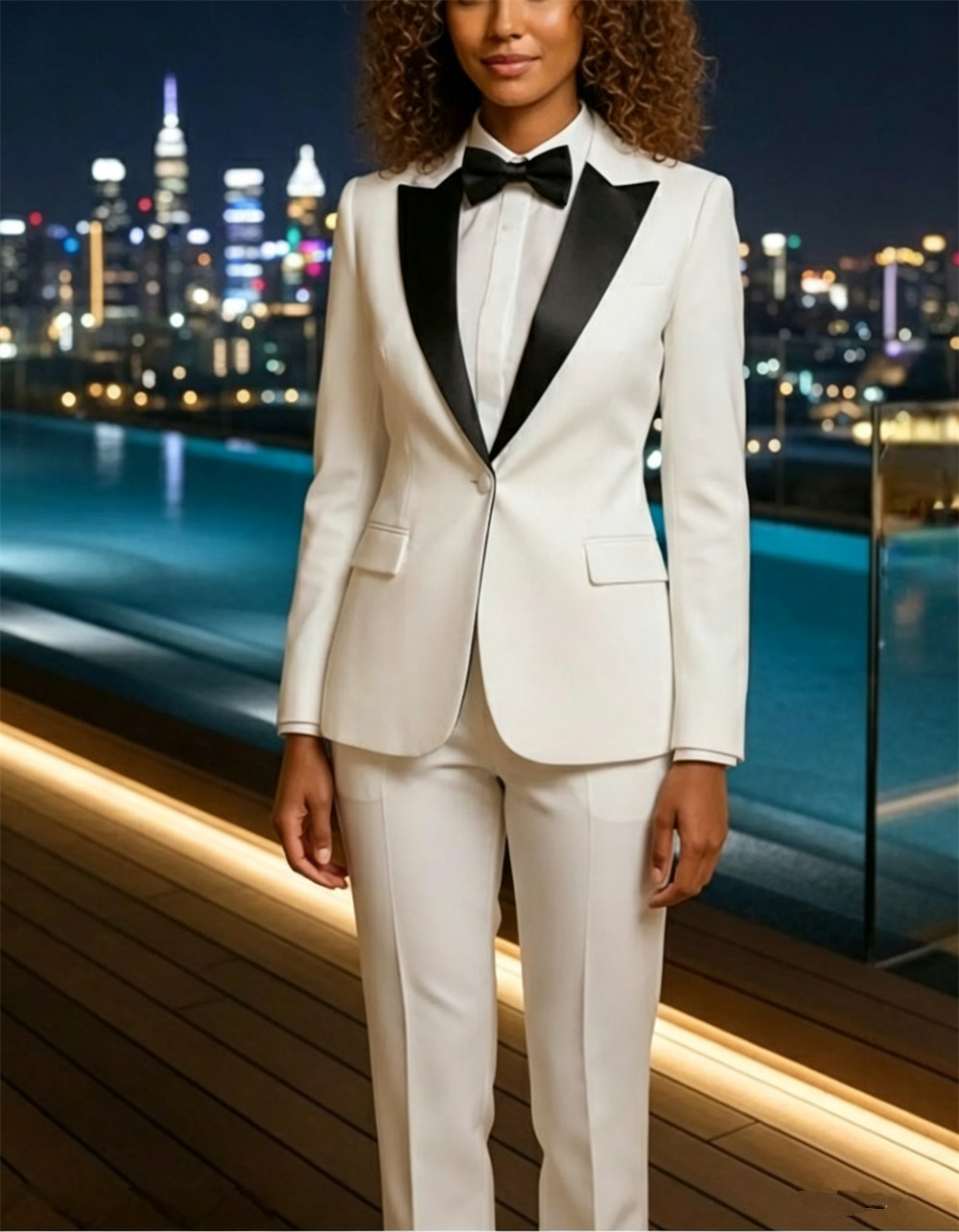 Ladies 2 Piece Suit White Suit - Womens Blazer recension och pris